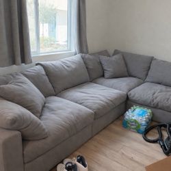 Grey Cloud Couch Sectional 