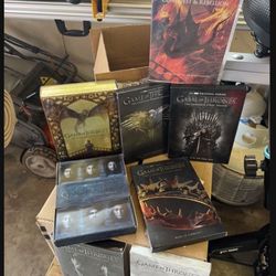 Complete series and special editions of Game of Thrones.