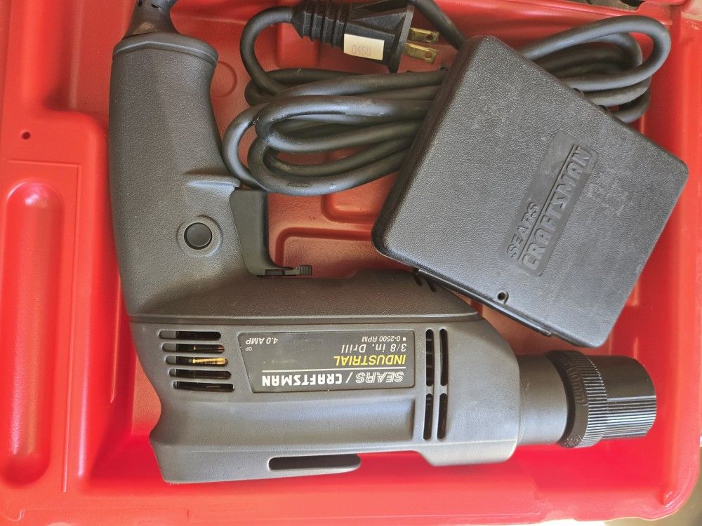 Craftsman Industrial 3/8" 4amp Drill Kit