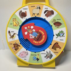 2013 Mattel Farmer Says See n' Say Animal Toy Pull String Classic Fisher-Price