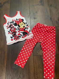 Girls Disney Minnie Mouse shirt and pants size 3t #11