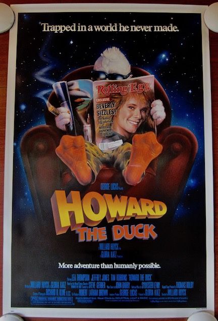 HOWARD THE DUCK 27”x41” Original Studio Release One Sheet!