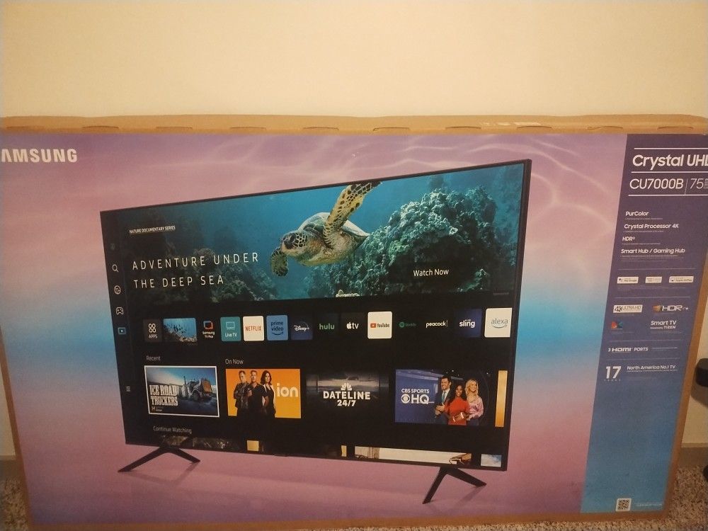 75" Samsung TV
