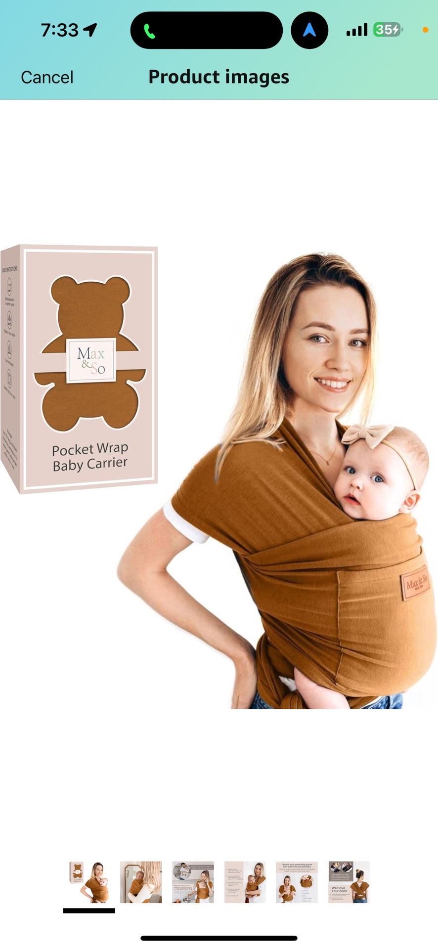 Pocket Wrap Baby Carrier 