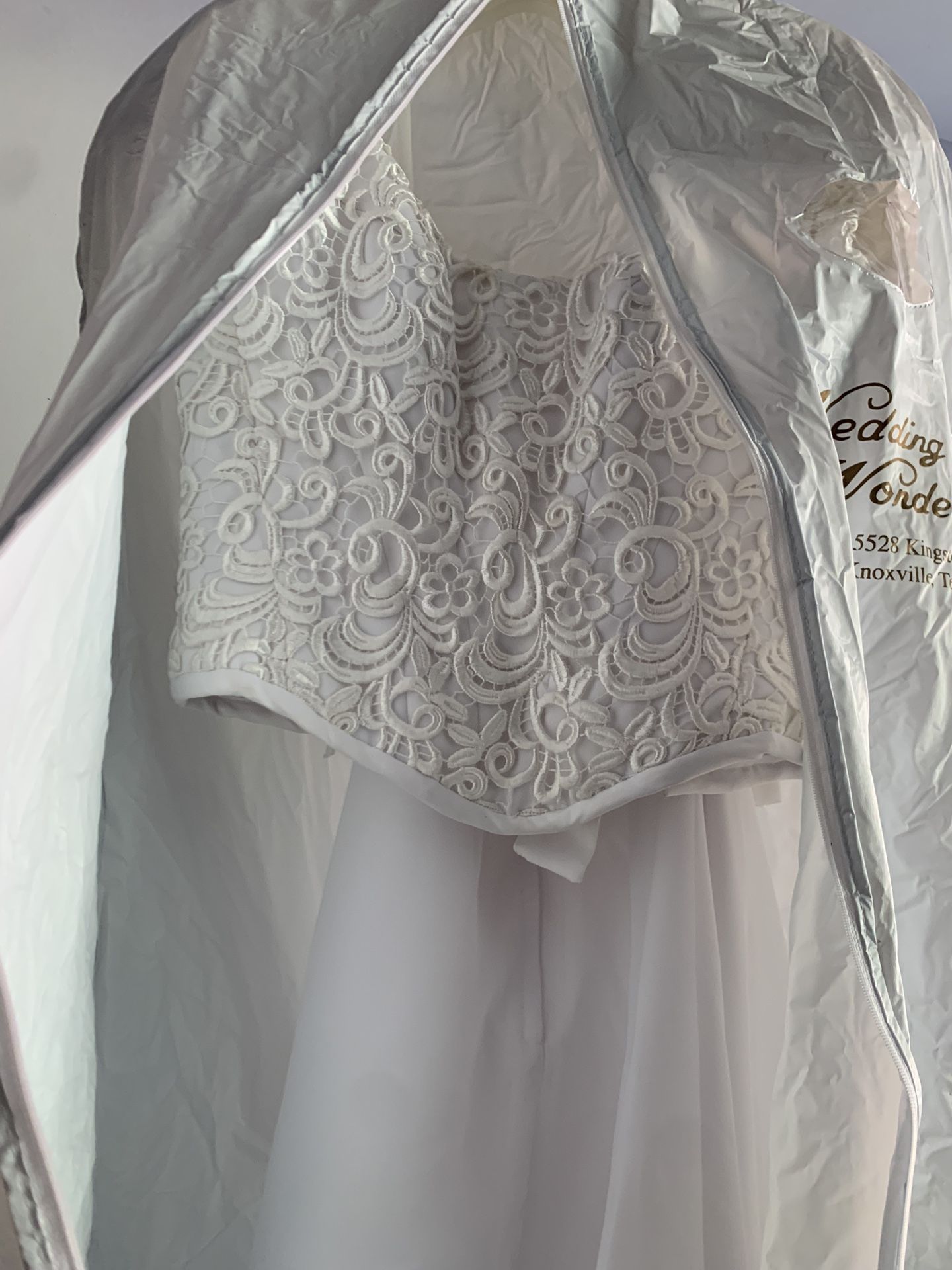 Wedding Dress And Veil 