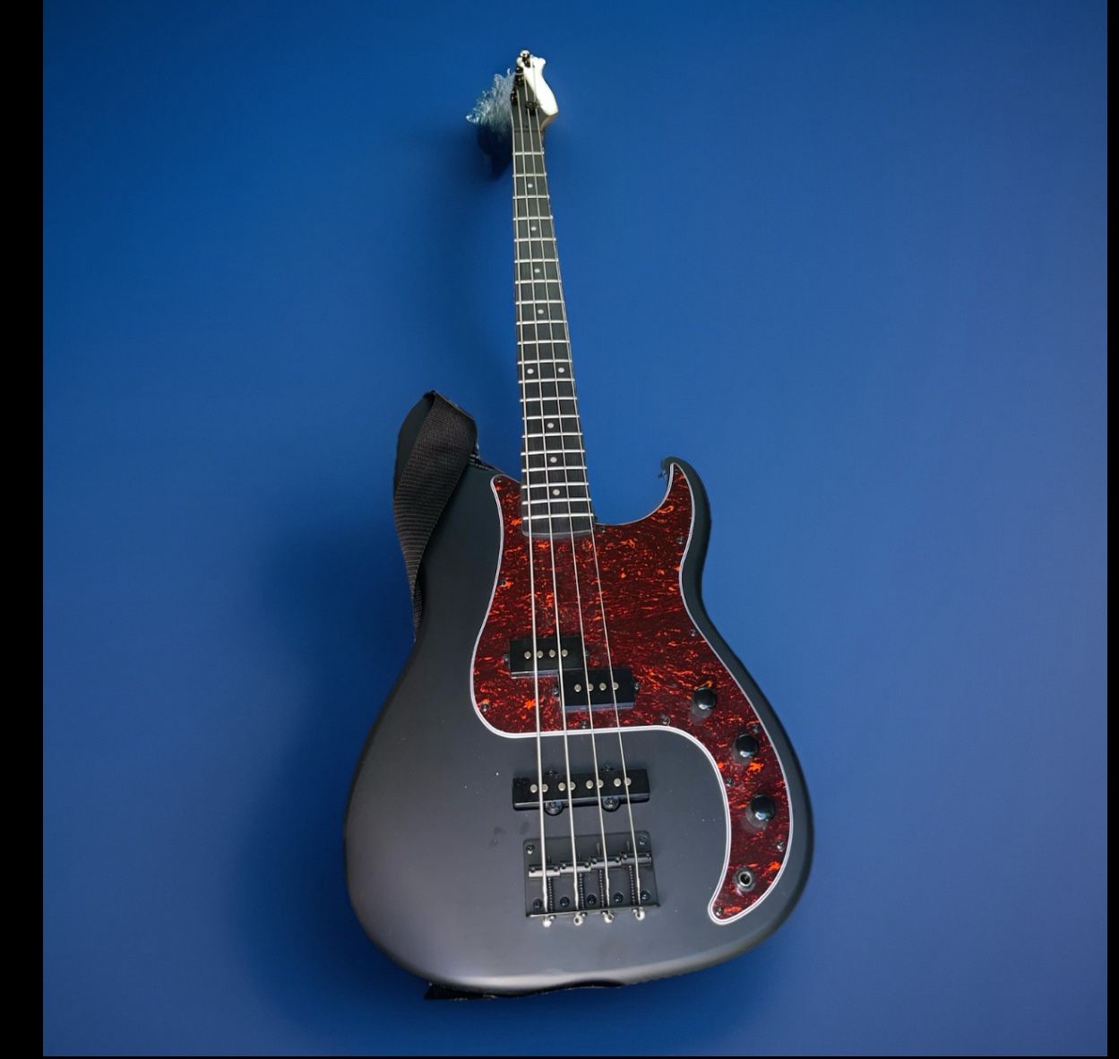 Harley Benton PJ-4 SBK Deluxe 2022 Black Matt Bass Guitar 