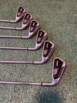 Callaway Golf - Excellent Condition RazrX iron set 5-Pw Uniflex New Golf Pride Grips
