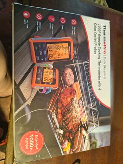 ThermoPro 1000ft Remote Cooking Thermometer 4 Probes