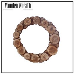 Rustic Wooden Wreath Wall Decor