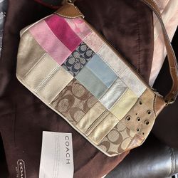 COACH Genuine Small Over The Shoulder Purse