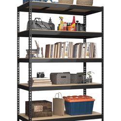 5 Tier Adjustable Garage Metal Storage Shelves  48" W x 24" D x 72" H- New In Box 