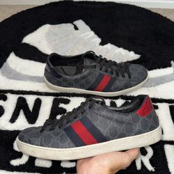 Gucci Ace GG Supreme Black Grey (Size 10 UK = 11 US) 