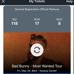 Bad Bunny Concert Tickets 