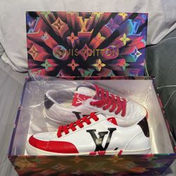 Charlie Sneaker Red And Black Louis Vuitton 