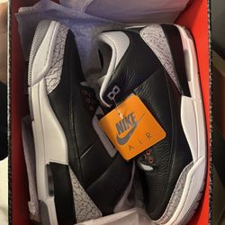 Jordan 3 Black Cement 2024 Size 10