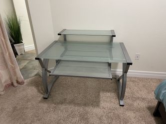 Frosted Glass Desk