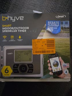 Smart indoor/outdoor  sprinkler timer 6 stations