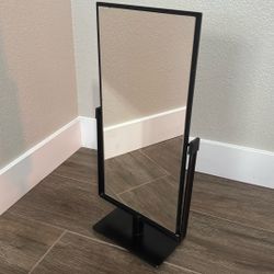 IKEA FIGGJO Vanity Mirror Black Tall Tilting Mirror For The Desk