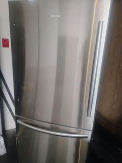 Hisense Bottom Freezer Refrigerator Stainless Steel