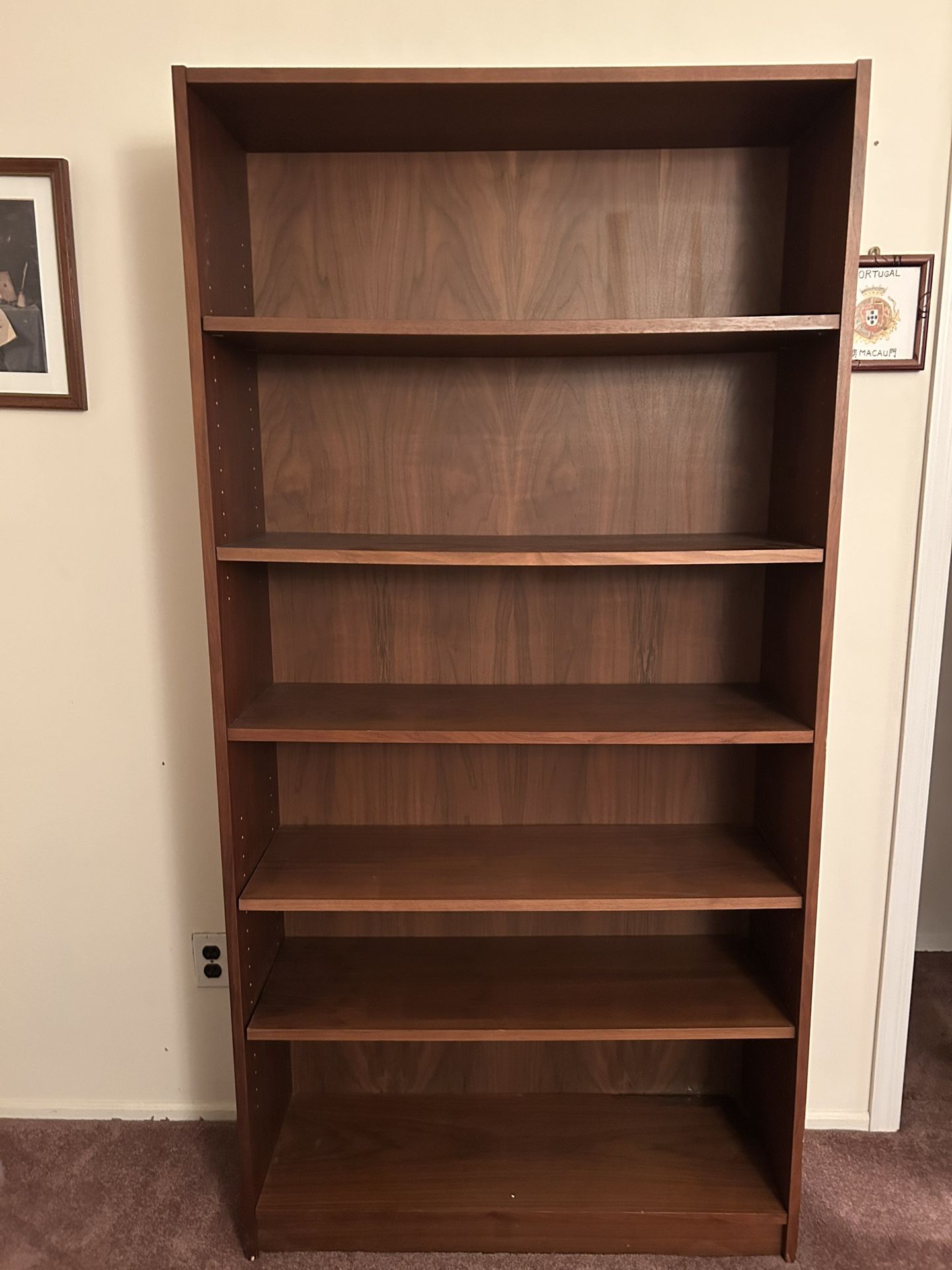 WOODEN BOOKSHELF