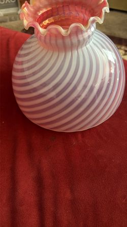 Beautiful Vintage Fenton Cranberry Lamp Shade