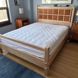 Sawbridge Studios Windowpane Wood Bed Frame, Queen Size