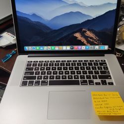 MacBook Pro 2014 15" Retina Display Intel Core , 16gb Ram, 500GB SSD, MacOS Big Sur , Office Package. Very Good Battery Backup. Comes with Ch