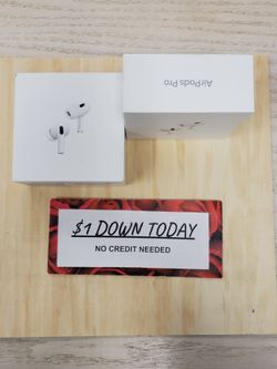 Apple Airpods Pro 2nd Gen - $1 DOWN TODAY, NO CREDIT NEEDED