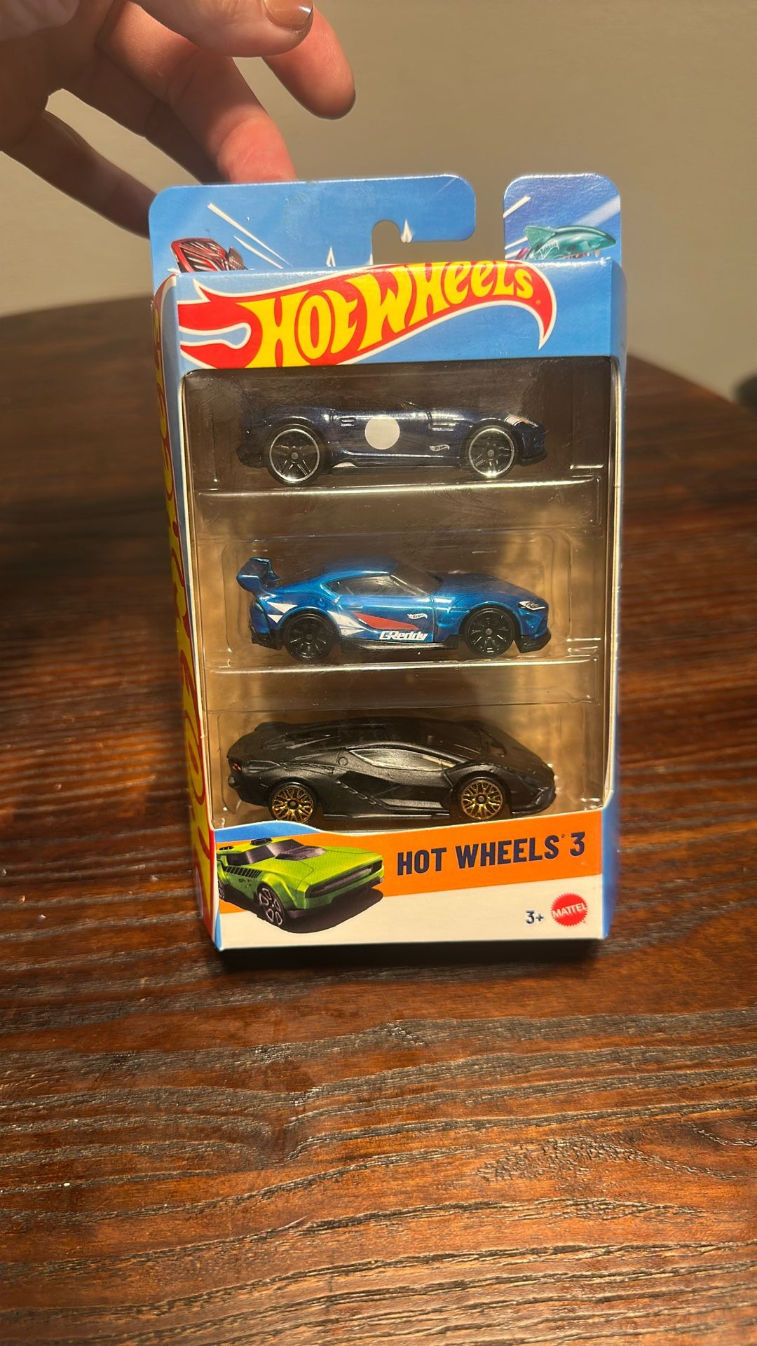 2025 HOT WHEELS 3-PACK 15 JAGUAR F-TYPE / 20 TOYOTA GR SUPRA / LAMBORGHINI SIAN