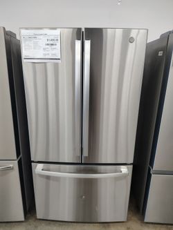 GE ENERGY Star 27.0 Cu.Ft. Fingerprint Resistant French -Door Refrigerator