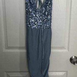 Dusty Blue Bridesmaid Dress 