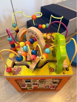 Wooden Activity Cube