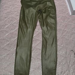 Nwt Womens Medium Fanletics Anywhere Motion365 Green Shine High Waisted  Leggings 