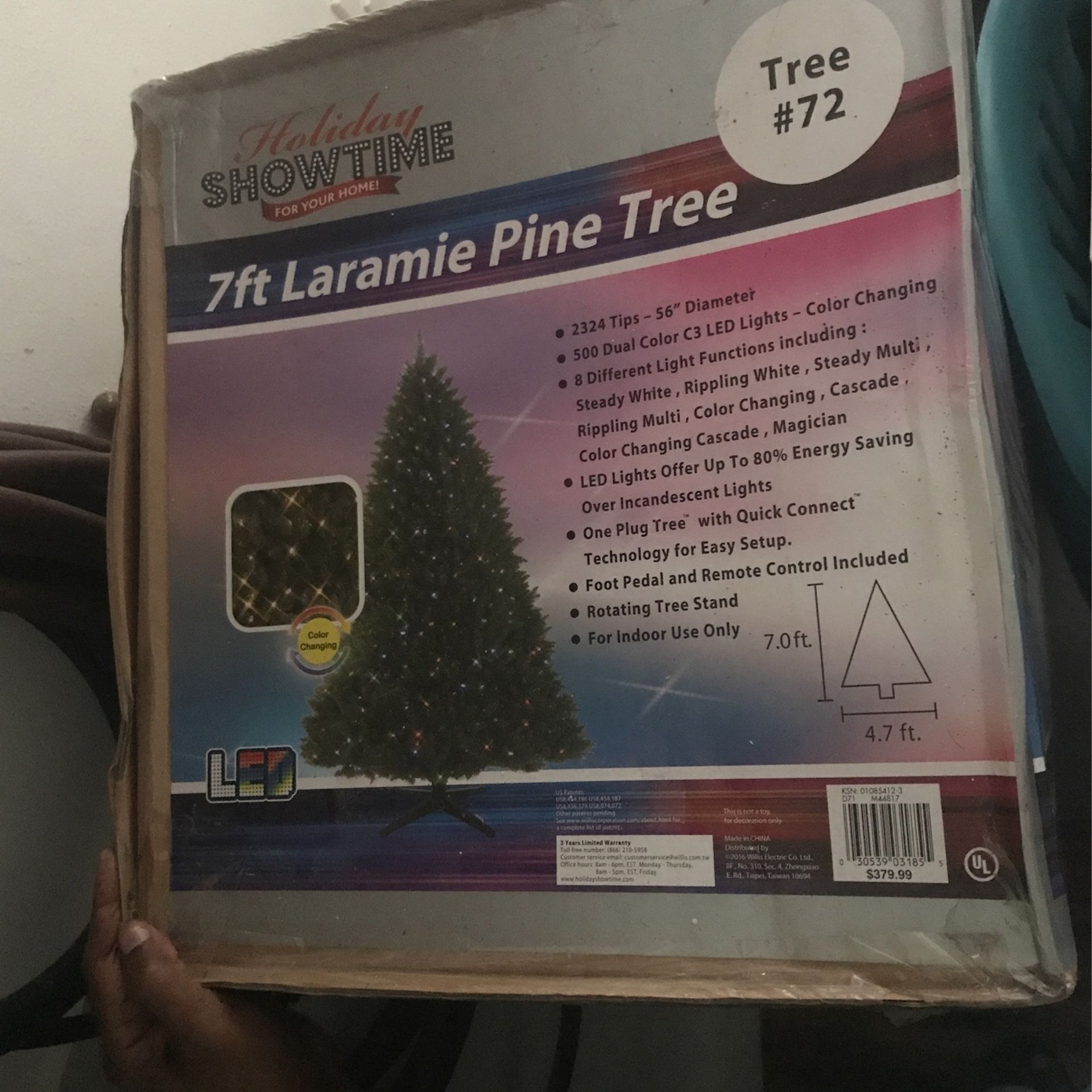 7ft Pine Christmas Tree 