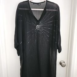 Sheer Cover Up Black S/m