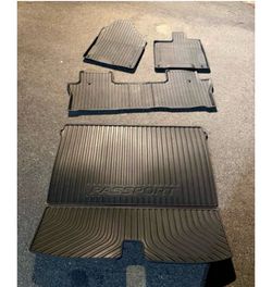 Honda Passport or Pilot all weather floor mats and passport cargo mat