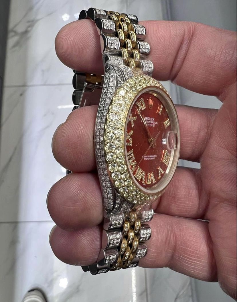 Mens Rolex datejust 36mm fully Bustdown for Sale in New York NY