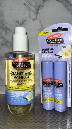 Brand NEW! 🆕    Palmer’s Lip & Body Care Products - Tahitian Vanilla(((PENDING PICK UP TODAY)))