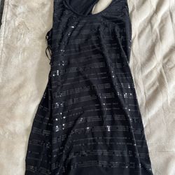 Black Sequin Dress