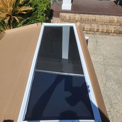 Double pane glass with frame