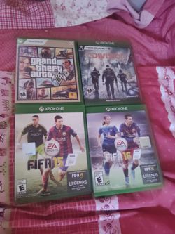4 game of Xbox One  in great condition