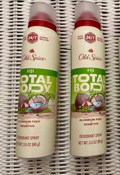 Old Spice Whole Body Deodorant Spray, Aluminum Free Total Body Deodorant, Fiji Scent, 3 oz. New