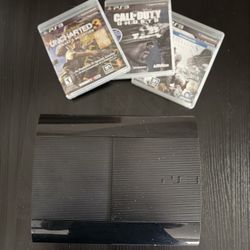 256 GB PS3 + Three Games