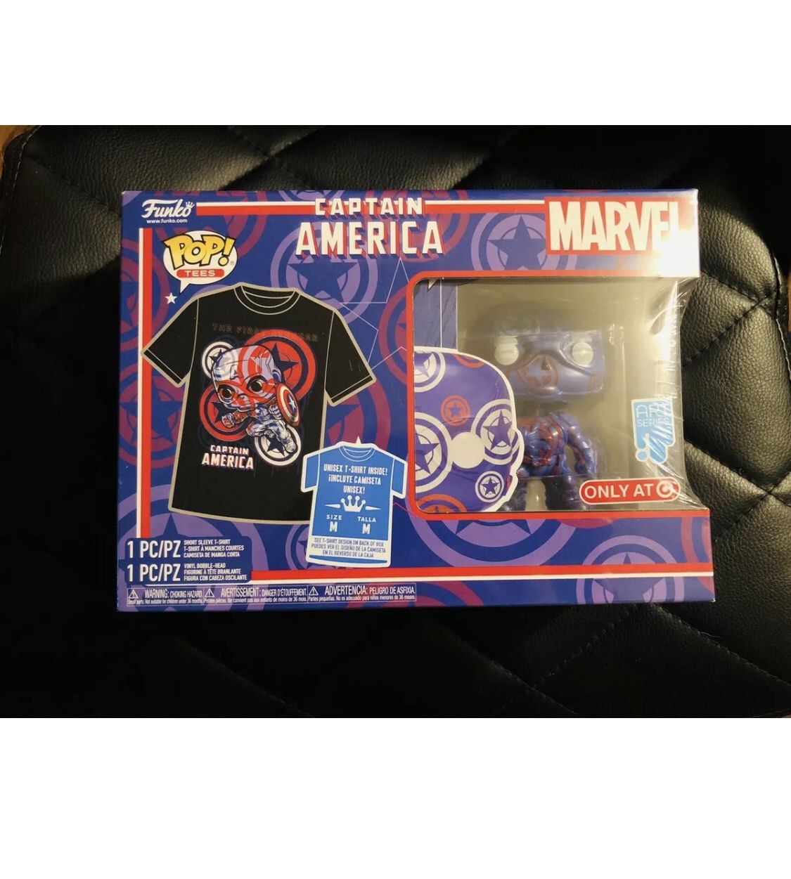 Funko Pop Captain America Collectors Addition With Shirt