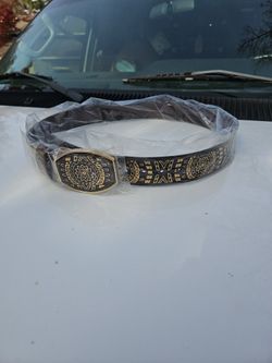 Cinturón De Piel Sol Azteca Oro