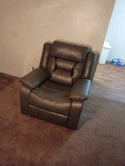 Grey 2 Piece Recliners With Separate Chair Grey Leather