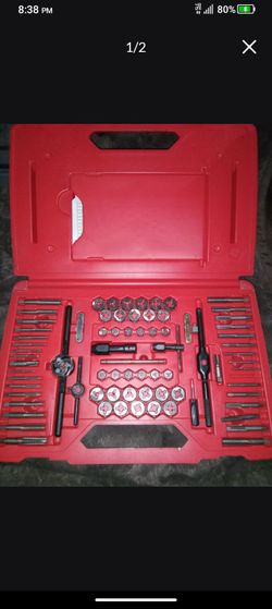 72 piece snap-on tap and die set