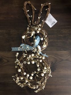 Easter bunny door hanger