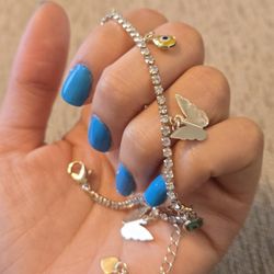 Evil Eye & Butterfly Anklet