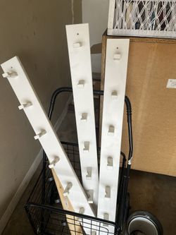 3 White IKEA Racks